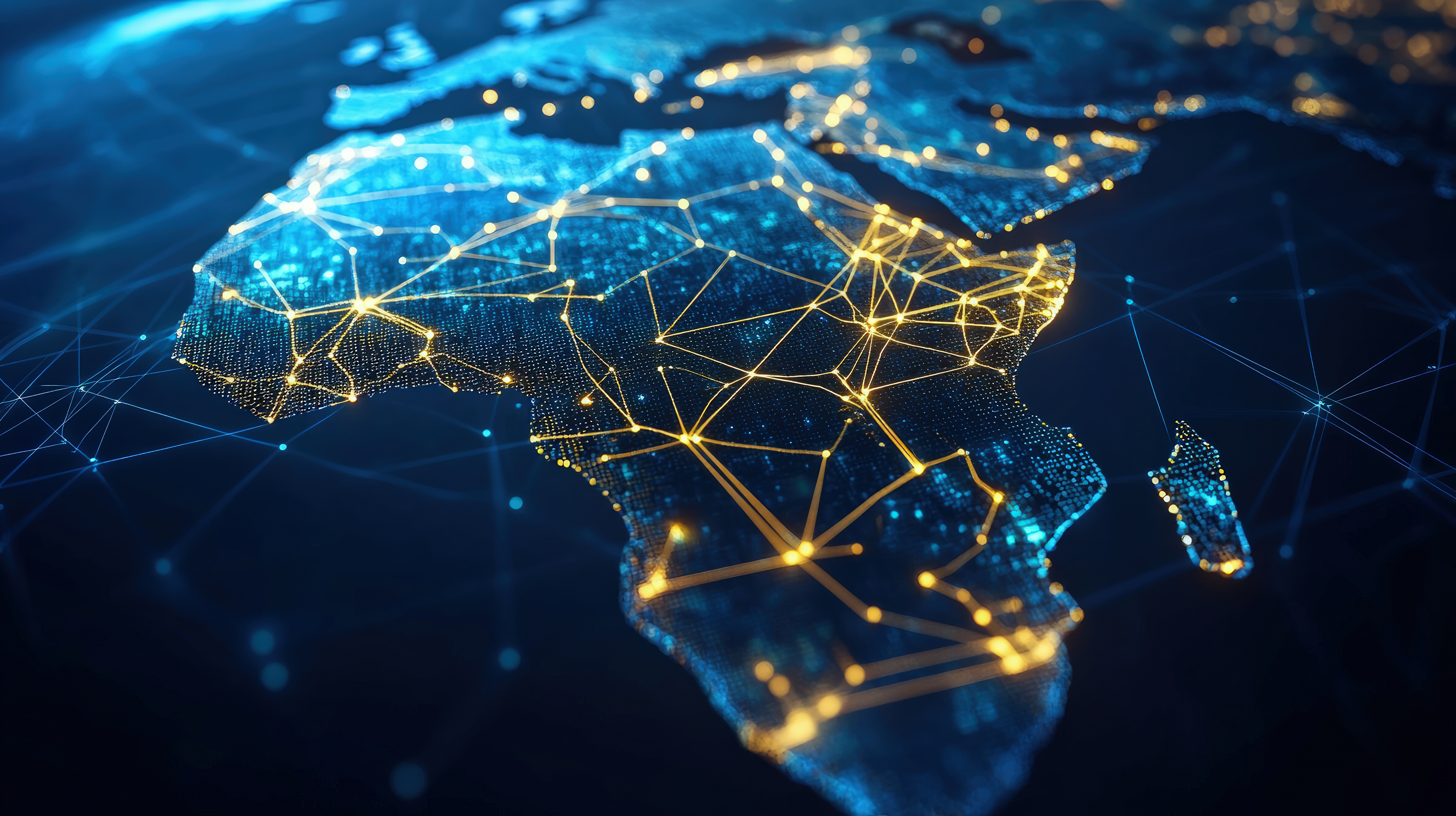 Africa connected - global trade network